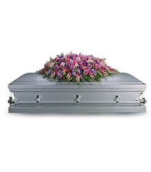 Lavender Tribute Full Couch Casket Spray Lavender Tribute Full Couch Casket Spray